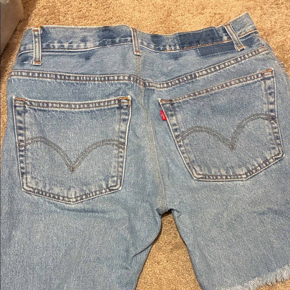 Levi's Light Blue Denim Jean Shorts